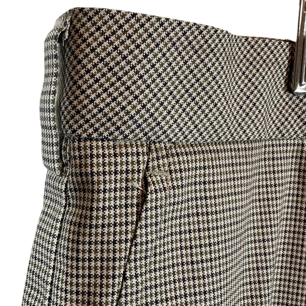 BROOKS BROTHERS Clark Fit Chino Pants Men's 38 X 32 Flat Front Trouser Patterned